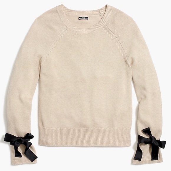 J. Crew Factory Sweaters - NWOT J.Crew merchantile tie sleeve bell sweater